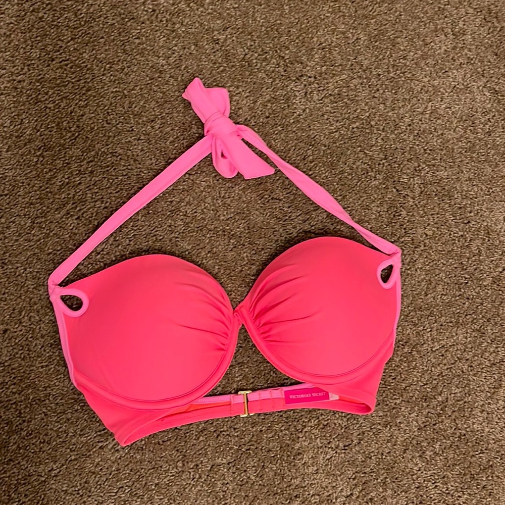 VS Neon Coral/Pink Bikini Top